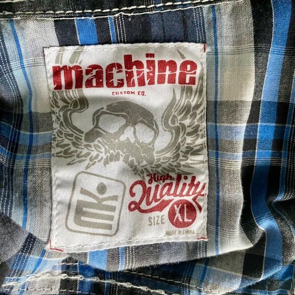Machine Custom Co. Short Sleeve Button Down Shirt Men's XL - Picture 10 of 10